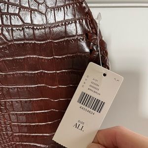 Anthropologie Crocodile Handbag